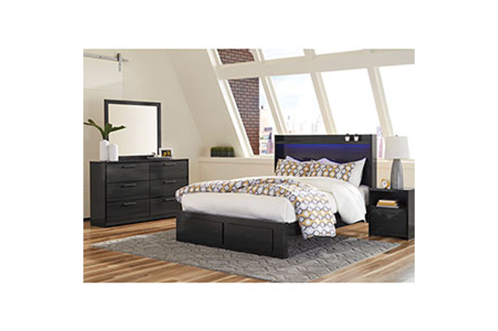 Signature Design by Ashley Faemond 6-Piece King Bedroom Set- Room View
