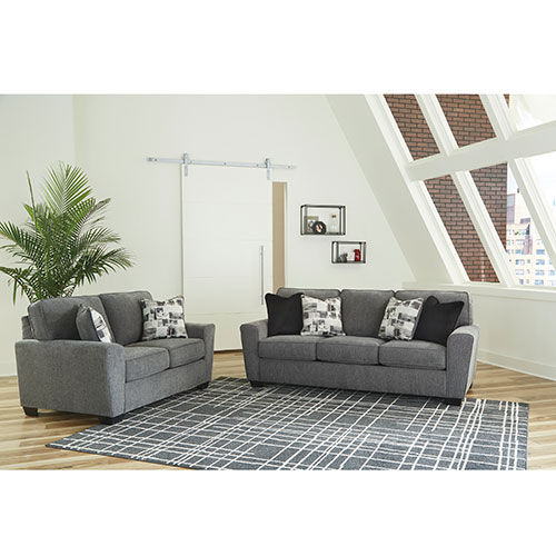 Ashley Waylark Pewter Sofa And Loveseat