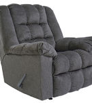 Signature Design by Ashley Drakestone-Charcoal Heat and Massage Rocker Recliner