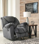 Signature Design by Ashley Capehorn-Granite Rocker Recliner - Reclining View