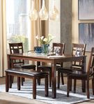 Signature Design by Ashley Bennox 6-Piece Dining Table Set- Sample Room View