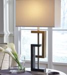 Signature Design by Ashley Syler Lamp Set- Sample Room View