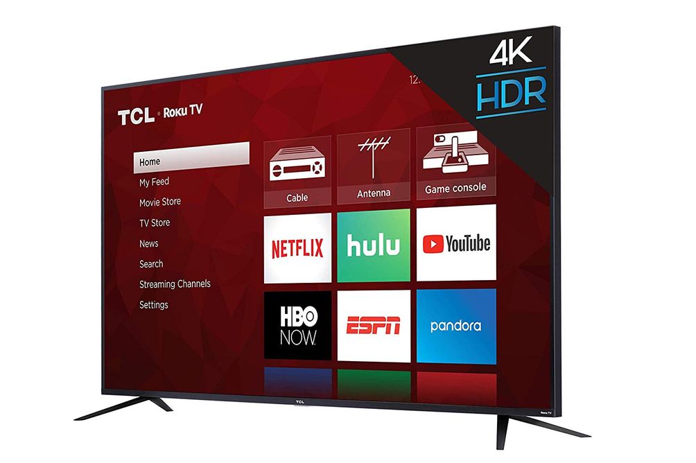 TCL ROKU 65 Inch 4K UHD LED Smart TV 65S425- Angle View