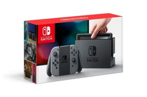 Nintendo Switch with Gray Joy-Con - Sonic Team Racing Bundle