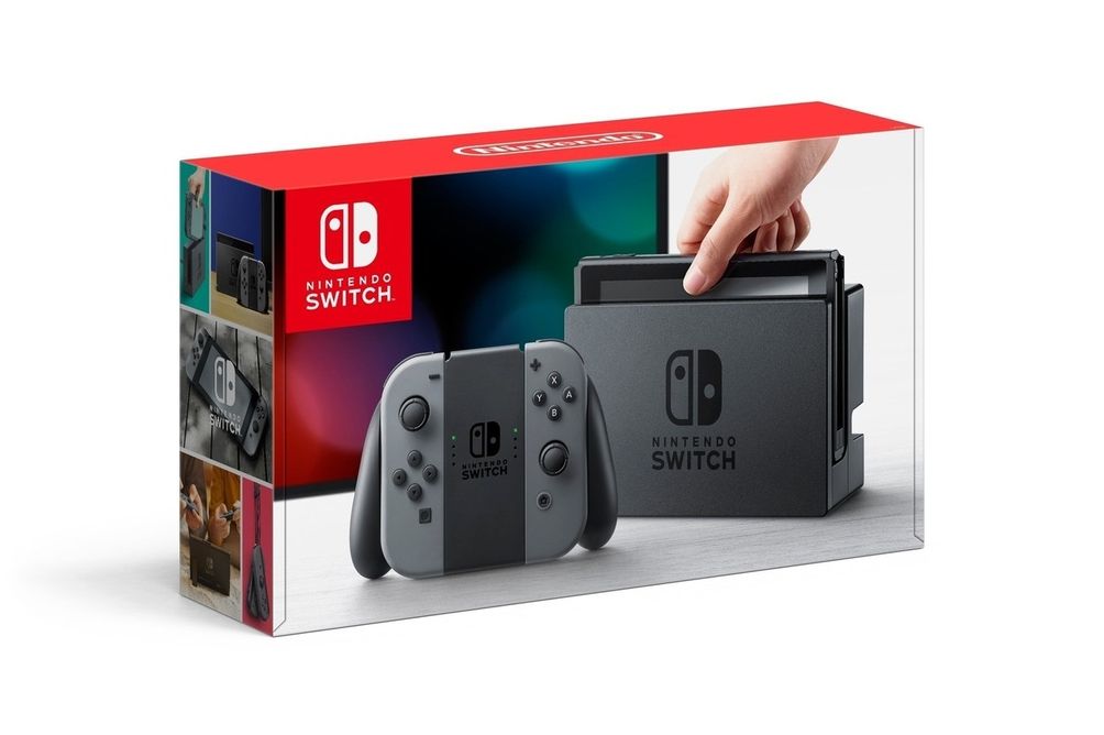 Nintendo Switch with Gray Joy-Con - Sonic Team Racing Bundle