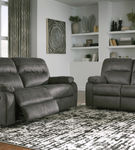 Signature Design by Ashley Bolzano-Slate Reclining Sofa and Loveseat- Room View