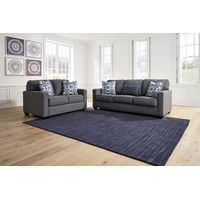 Benchcraft Kiessel Nuvella®-Steel Sofa and Loveseat