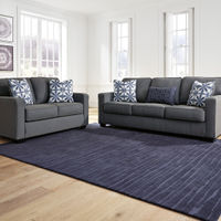 Benchcraft Kiessel Nuvella®-Steel Sofa and Loveseat