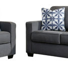 Benchcraft Kiessel Nuvella®-Steel Sofa and Loveseat