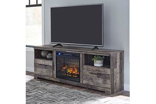 Signature Design by Ashley Derekson 71 Inch Electric Fireplace TV Stand- Room View