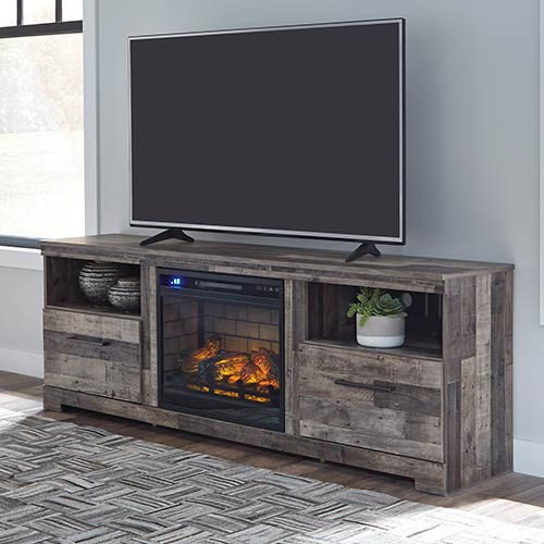 Mueble para TV Madison con chimenea eléctrica en color beige — Brother's  Outlet