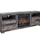 Signature Design by Ashley Derekson 71 Inch Electric Fireplace TV Stand