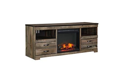 Signature Design by Ashley Trinell 63 Inch Electric Fireplace TV Stand