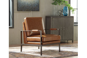 Signature Design by Ashley Peacemaker - Brown Accent Chair - Sample Room View
