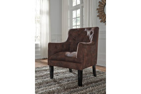 Signature Design by Ashley Drakelle - Mahogany Accent Chair - Sample Room View