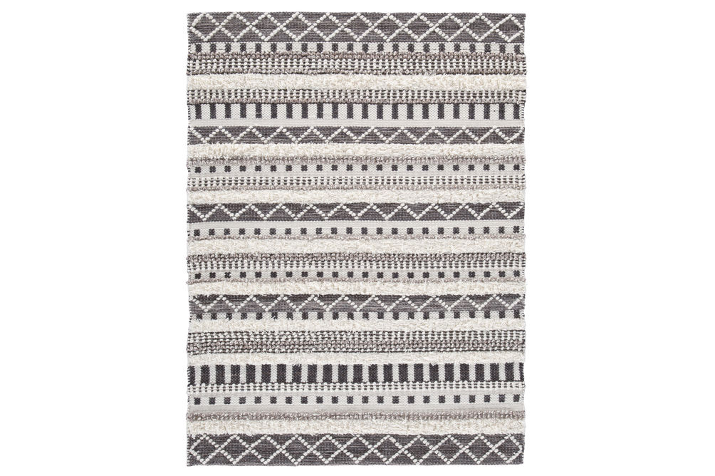 Signature Design by Ashley Karalee Ivory - Brown Wool Accent Rug