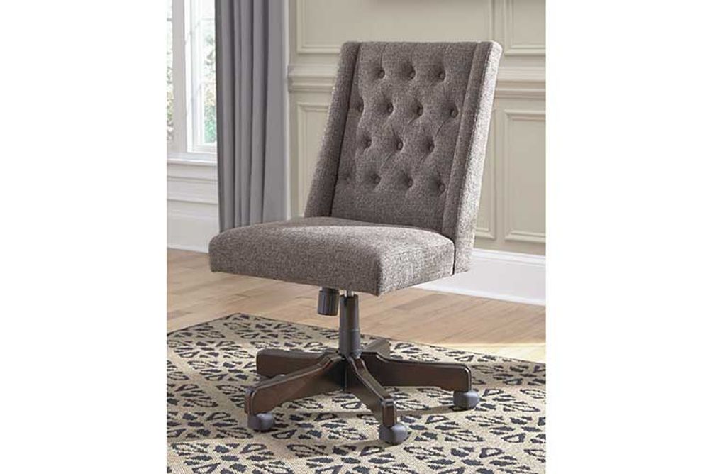 Signature Design by Ashley Graphite Swivel Home Office Desk Chair- Room View