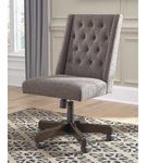 Signature Design by Ashley Graphite Swivel Home Office Desk Chair- Room View