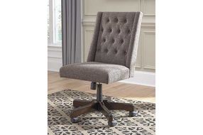 Signature Design by Ashley Graphite Swivel Home Office Desk Chair- Room View