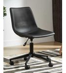 Signature Design by Ashley Black Swivel Home Office Desk Chair- Room View