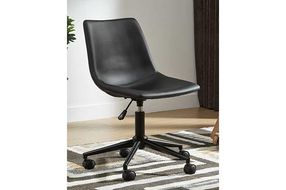 Signature Design by Ashley Black Swivel Home Office Desk Chair- Room View