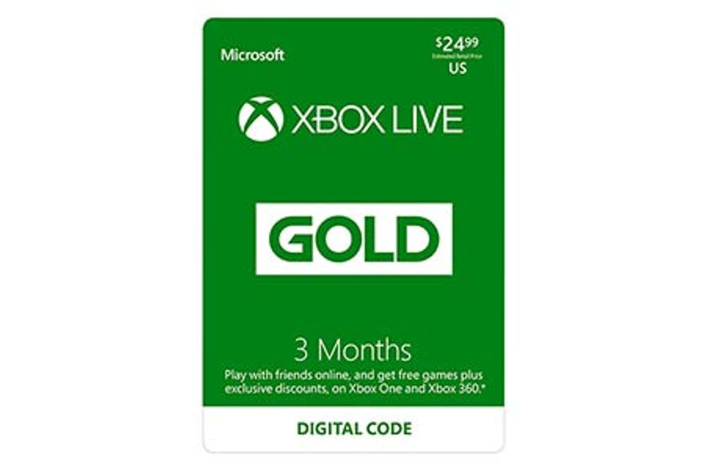3 Month Xbox Live Card