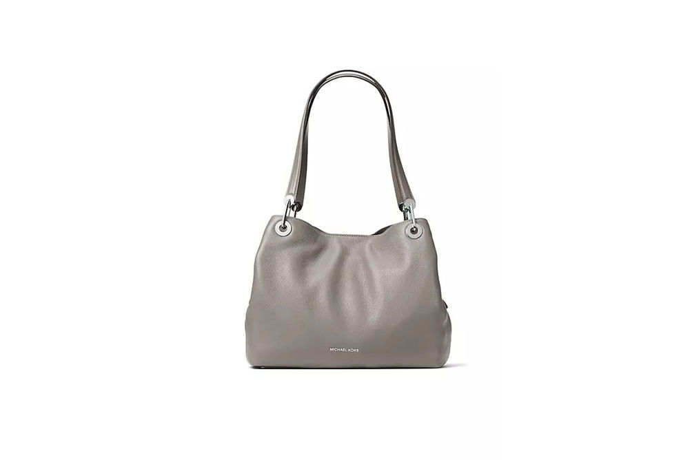 Michael Kors Raven Large Shoulder Tote - Pearl Gray