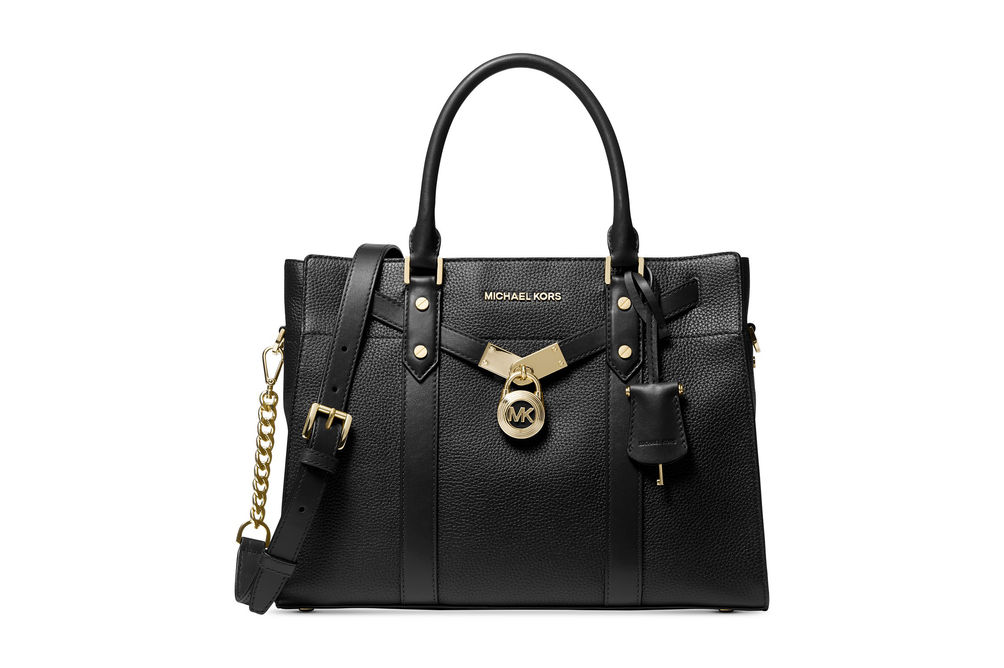 Michael Kors Nouveau Hamilton Large Satchel - Black