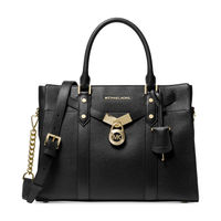 Michael Kors Nouveau Hamilton Large Satchel - Black