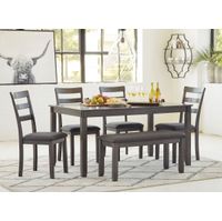 Signature Design by Ashley Bridson 6-Piece Dining Set - Sample Room View