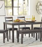 Signature Design by Ashley Bridson 6-Piece Dining Set - Sample Room View