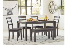 Signature Design by Ashley Bridson 6-Piece Dining Set - Sample Room View