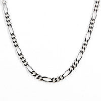 Sterling Silver 6.75mm 24 Inch Figaro Chain Sterling Silver 6.75mm 24 Inch Figaro Chain