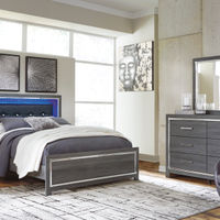 Signature Design by Ashley Lodanna 6-Piece Queen Bedroom Set - Sample Room View