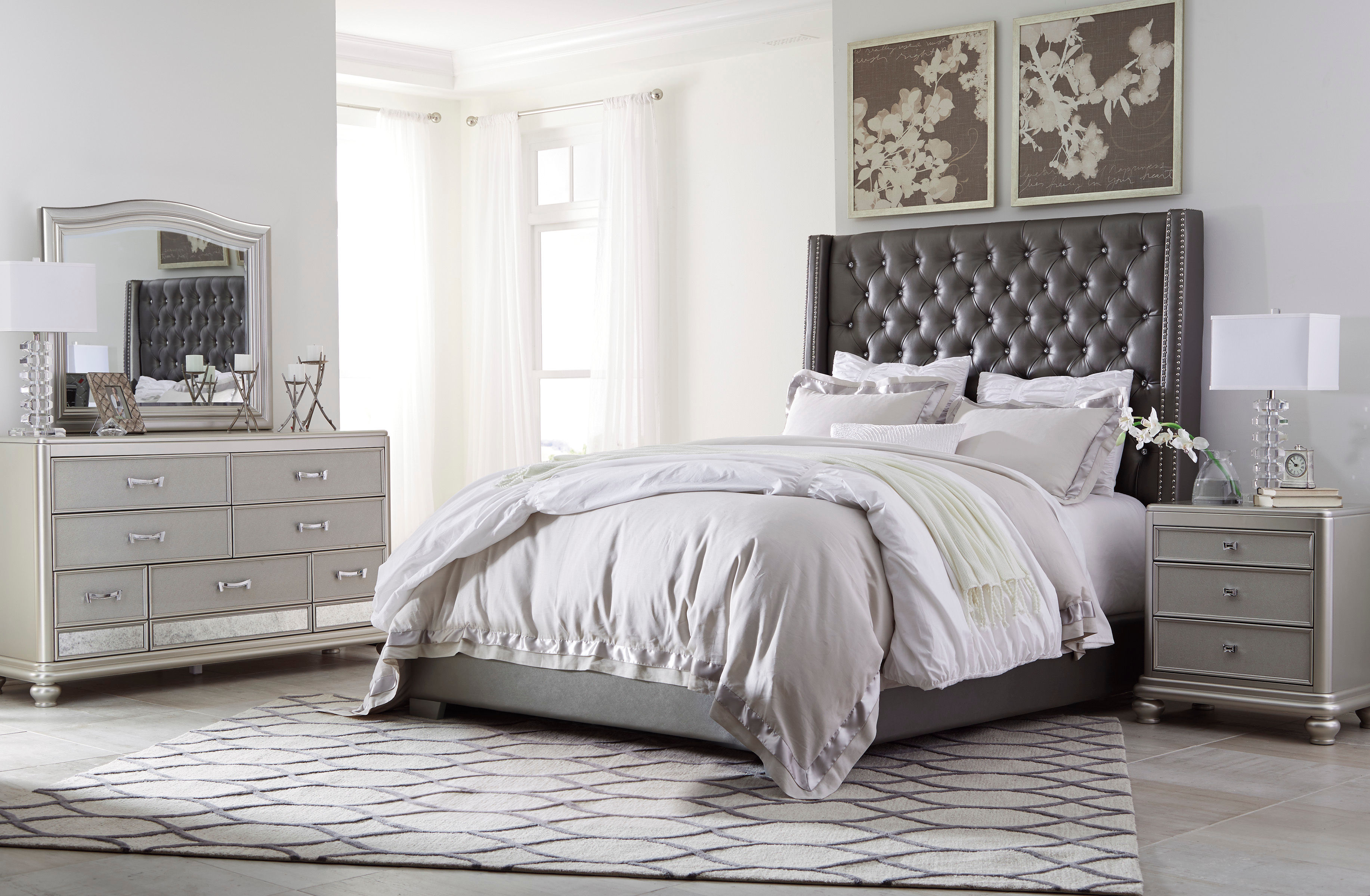 Rent Coralayne 6 Piece King Bedroom Set At Rent A Center