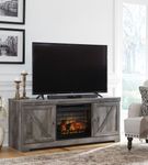 Signature Design by Ashley Wynnlow 63 Inch TV Stand with Electric Fireplace - Sample Room View
