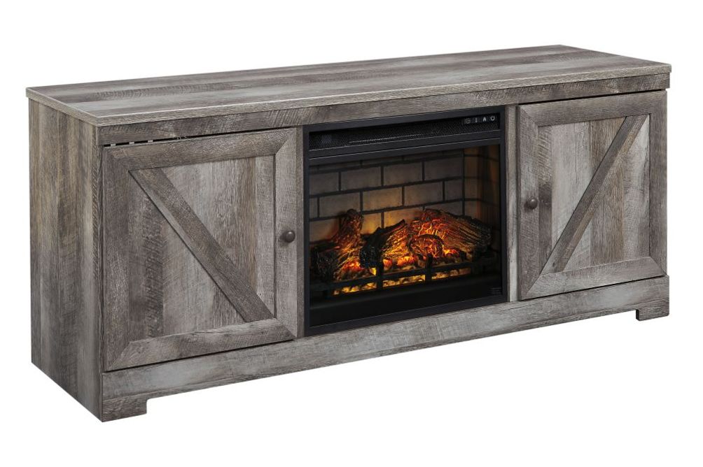 Signature Design by Ashley Wynnlow 63 Inch TV Stand with Electric Fireplace