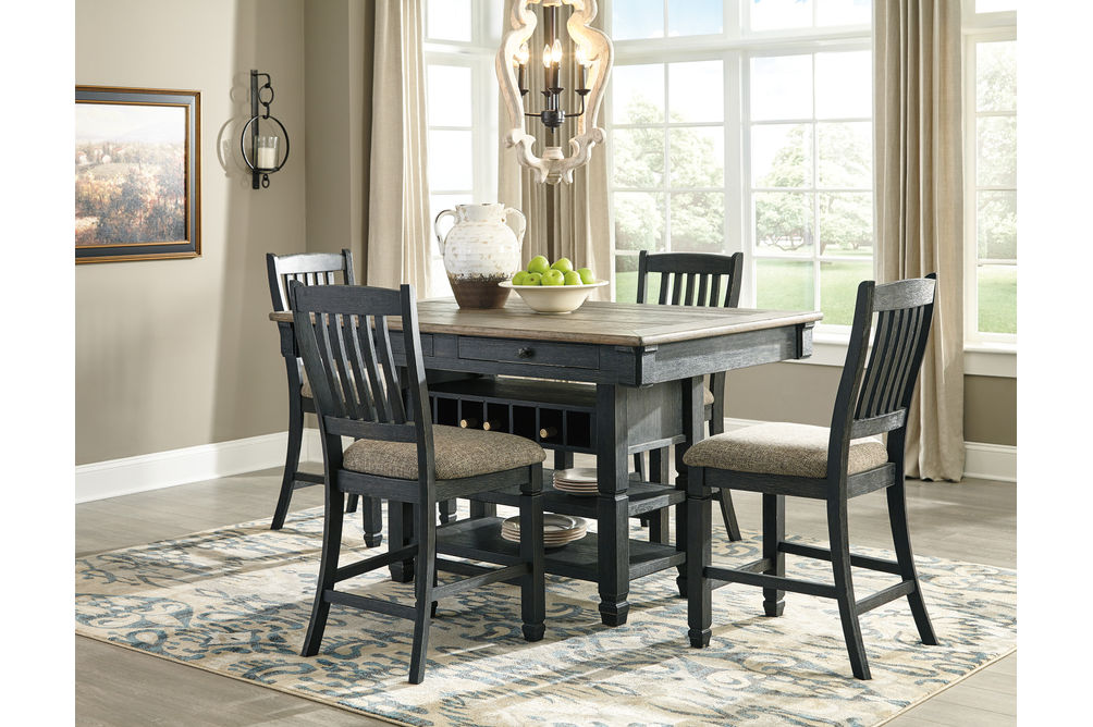 Rent Signature Design By Ashley Tyler Creek 5 Piece Counter Height Dining Set Same Day Delivery