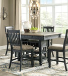 Signature Design by Ashley Tyler Creek 5-Piece Counter Height- Room View Dining Set