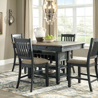 Signature Design by Ashley Tyler Creek 5-Piece Counter Height- Room View Dining Set