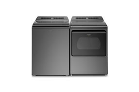 Whirlpool Chrome Shadow 4.8 Cu. Ft. Top Load Washer and 7.4 Cu. Ft. Electric Dryer