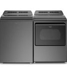 Whirlpool Chrome Shadow 4.8 Cu. Ft. Top Load Washer and 7.4 Cu. Ft. Gas Dryer