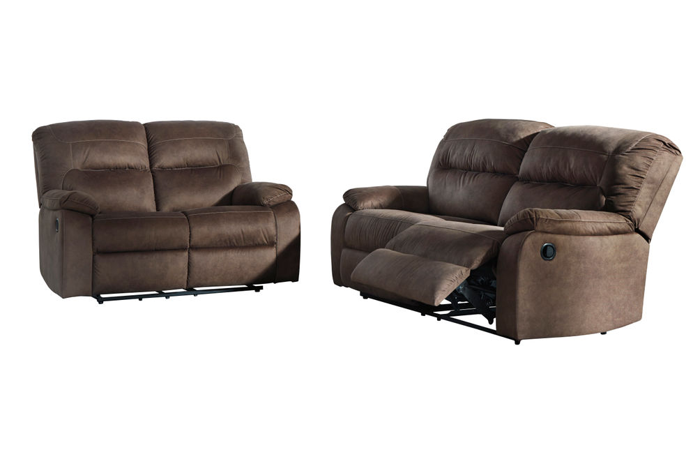 Signature Design by Ashley Bolzano-Coffee Reclining Sofa and Loveseat