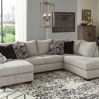 Benchcraft Megginson-Storm 2-Piece Sectional- Room View