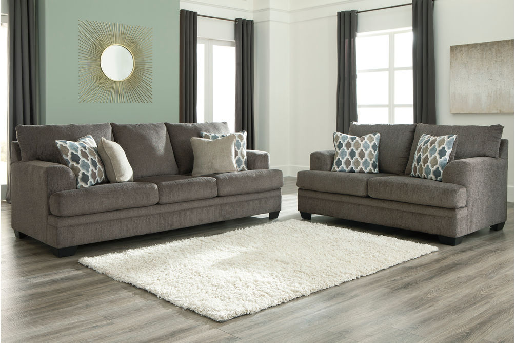 Signature Design by Ashley Dorsten-Slate Sofa and Loveseat- Room View