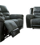 Signature Design by Ashley Earhart-Slate Reclining Sofa and Loveseat