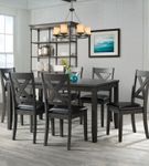 Elements Alex Grey 7-Piece Dining Room Set- Sample Room View