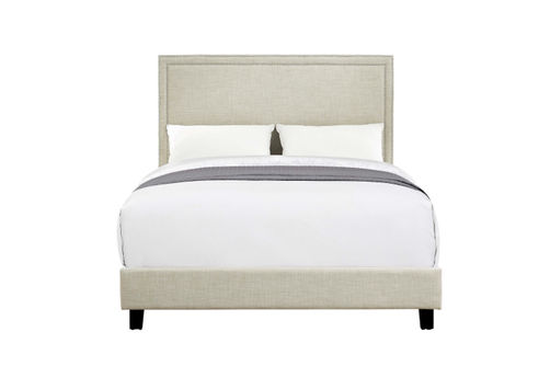 Elements Furniture Erica Upholstered Queen Bed - Heirloom Natural