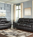 Benchcraft Brazoria-Black Sofa and Loveseat- Room View