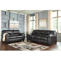 Benchcraft Brazoria-Black Sofa and Loveseat- Room View